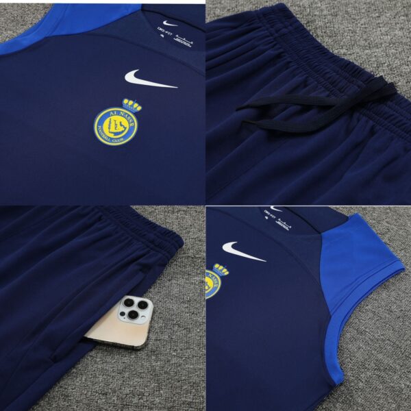 AL-NASR DARK BLUE(SLEEVELESS TRAINING KIT)
